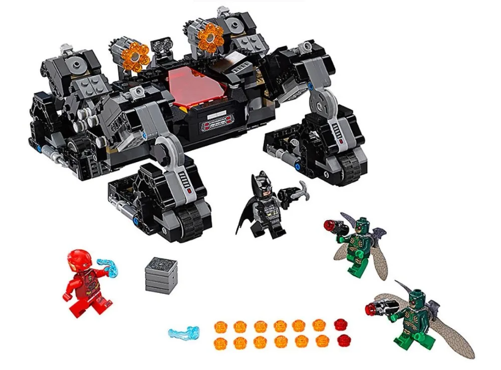 Bela 10845 DC Comic Super Hero Flash Knightcrawler Tunnel Attack Building Blocks bricks Toys Compat