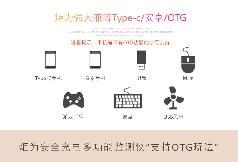 Фонарь для зарядного устройства мобильного телефона Bluetooth цветной USB тестер тип-c PD Напряжение Ток емкость измеритель мощности