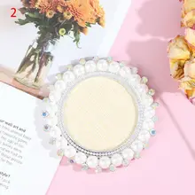 

2021NEW!!! -1pc Round Peal Nail Art Plate Work Display False Tips Rhinestones Practice Display Nail Tools