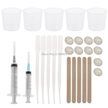 

1 Set Silicone Mold DIY Jewelry Making Tool Kit Mix Stick Dropper Spoons Cups Clasp Geometric Epoxy Resin Combination Crafts