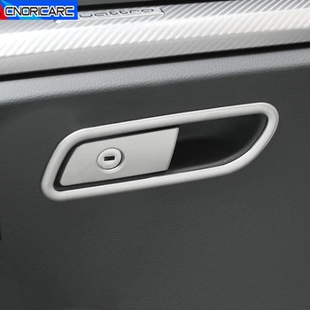 

Copilot Glove Box Frame Decoration Decals Car Styling For Audi Q5 FY 2018 2019 LHD Stainless Steel Interior Accessories