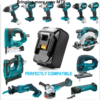 

18V 6000mAh Power Tool Li-ion Battery for Makita 18V 6.0Ah Drills 194309-1 BL1815 BL1830 BL1840 BL1850 LXT400 LED Indicator