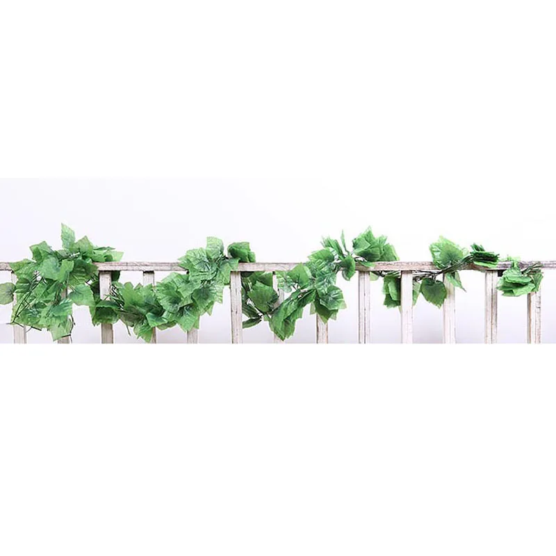 2 м 30 шт. листья искусственного плюща Висячие гирлянды цветы лоза для DIY дома свадьбы цветочные стены сада Забор Декор
