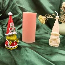 

Little Monster Wild Animal Candle Resin Clay Silicone Mold Handmade Christmas Festival Gift Moulds