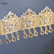 Кристальная повязка на голову для девочек, золотые и серебряные аксессуары для волос для женщин, свадебные аксессуары для волос невесты, роскошные гаджеты для женщин