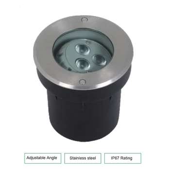 

Single color 6W adjustable inground LED light adjustable angle Recessed underground light