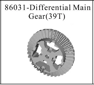 86031 Differential main gear 39T HSP 1/16th EC Car Parts 94182/94183/94186/94187