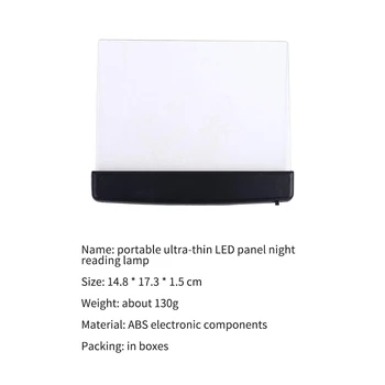 

Reading Lamp LED Book Light Reading Night Light Portable Travel Panel Led Desk Lamp For Home Indoor Kids Bedroom