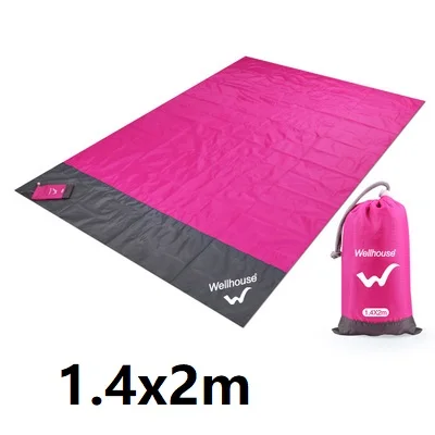 Rose Red 1.4x2M Отдых кемпинг и походная подстилка 1,4 м* 2 м/2-3 человека 2 м* 2,1 м/3-6 человек портативный водонепроницаемый Пляжный Кемпинг под открытым небом коврик - Цвет: Rose Red 1.4x2M
