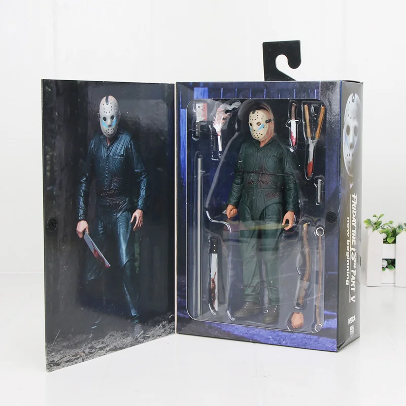 Игрушки NECA Friday 13th the Final Chapter Ultimate Part 4 Jason Voorhees ПВХ фигурка Gme 3D Фредди против Джейсона фигурка модель - Цвет: 6838 box