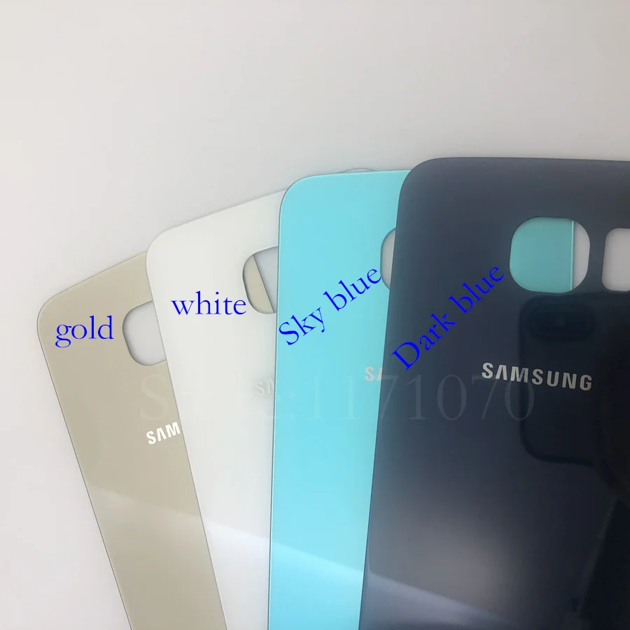 Для samsung Galaxy S6 G920 G920F G9200 задняя крышка батарейного отсека задняя крышка Корпус Замена чехол