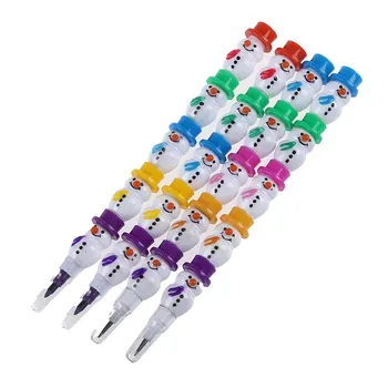 

4Pcs Stackable Snowman Crayons And Pencils