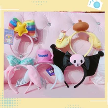 Плюшевые вечерние повязки на голову для детей, милый креативный Забавный реквизит для выступлений, набор для девочек, детские аксессуары для волос, подарок на праздник