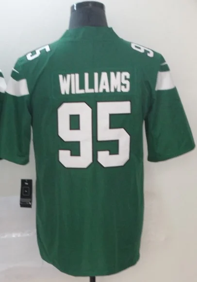 Williams 95 Green Мужчины Сэм дарнольд левеон Белл Джамал Адамс С. Дж. Мосли Кертис Мартин Джо наматх Нью-Леонид Вильямс Кертис Мартин Йорк Джерси - Цвет: Williams 95 Green