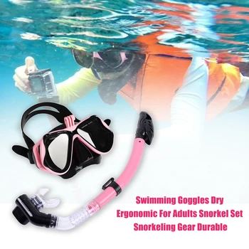 

Swimming Goggles Diving Anti Permeation Panoramic View Snorkel Set Fog Proof Snorkeling Gear Dry For Adults Durable Wide Angle