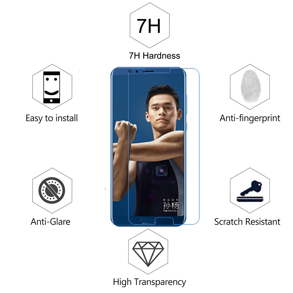 Для huawei Honor View 10 V10 V9 2 Упаковка 7H супер Противоударная мягкая ТПУ Защитная пленка для экрана амортизация Защита ЖК-экрана