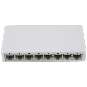 

8 Ports Gigabit Switch Desktop RJ45 Ethernet Switch 10/100Mbps Hub Switcher(EU Plug)