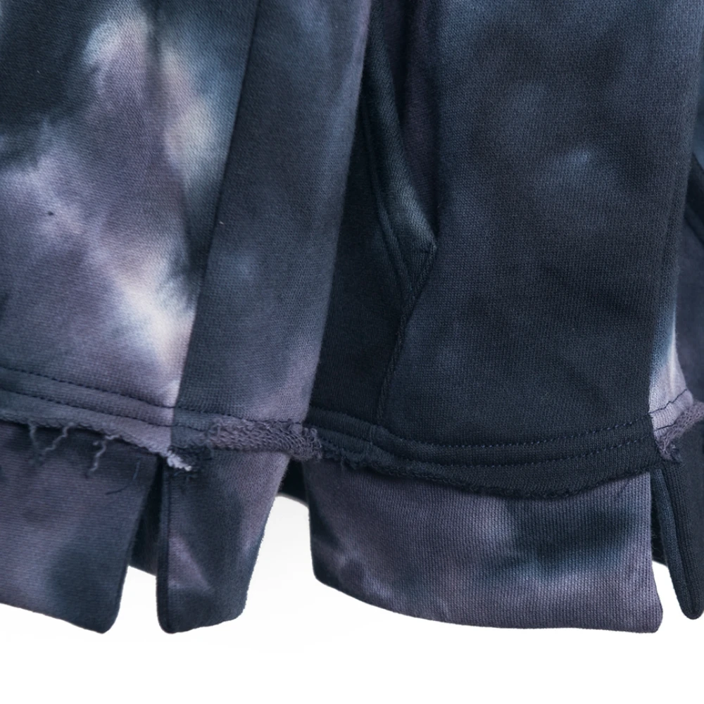 Весенняя толстовка с капюшоном без рукавов с принтом «Tie-Dye», тонкая хлопковая уличная одежда из махровой ткани
