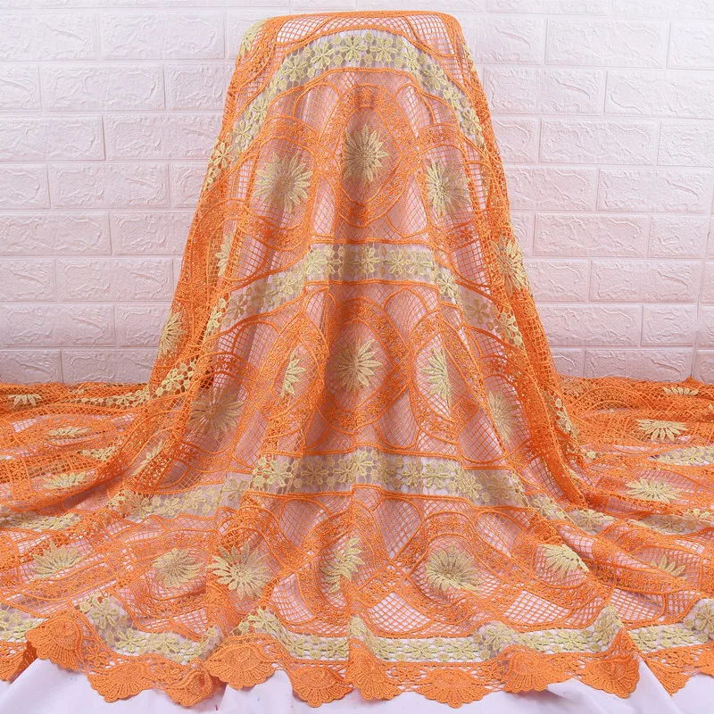 Zhenguiru High Quality Guipure Cord Fabric Beautiful African Lace Bright Diamond Nigerian For Women Wedding A1992 | Дом и сад
