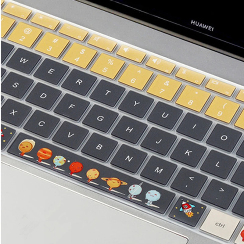 

Silicone Keyboard Cover Stickers for Huawei Matebook 13 2020 Anti-dust Waterproof Keyboard Letters Alphabet Protective Film Skin