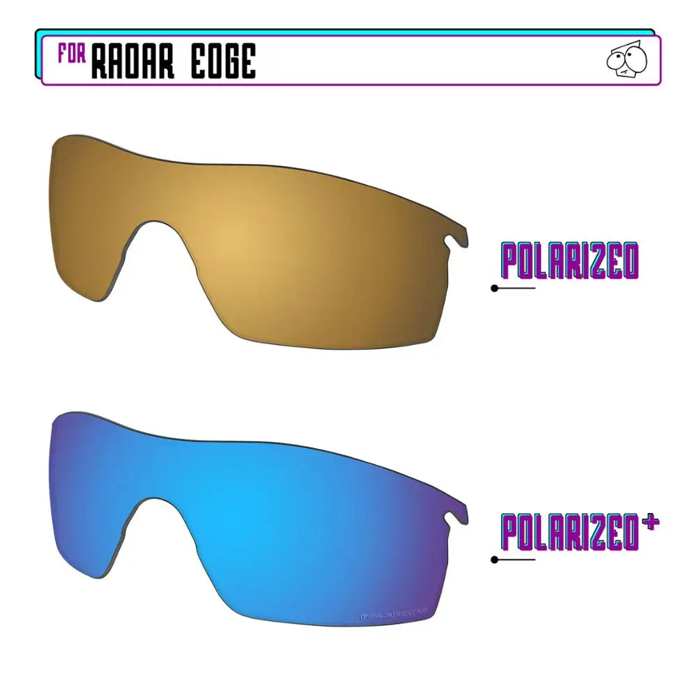 

EZReplace Polarized Replacement Lenses for - Oakley Radar Edge Sunglasses - BlueP Plus-GunmetalP
