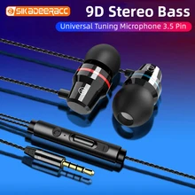 Позолоченные проводные наушники mi c в ухо Металлические Настольные 9D стерео ноутбук планшет мобильный телефон Шумоподавление для Xiaomi mi 9 lite