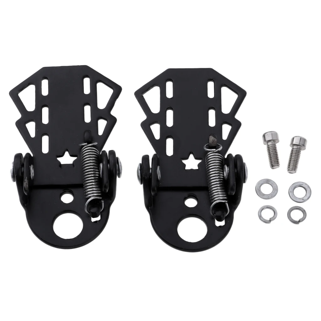 1 Pair Universal Bicycle Rear Seat Pedal Steel Folding Mountain Bike Cycling Riding Footpegs