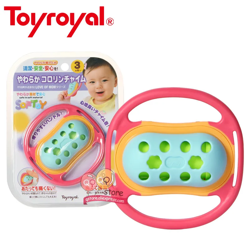 Toyroyal, мягкий гибкий прорезыватель, погремушка для младенцев, Обучающие успокаивающие игрушки для детей, подарки для новорожденных, нетоксичный цветок, колокольчик - Цвет: TR3192
