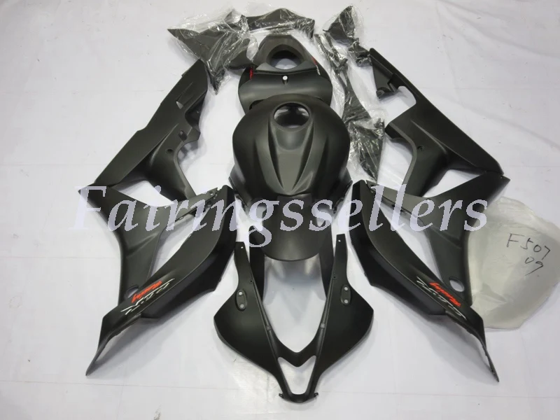 

New ABS Injection Mold motorcycle Fairings Kits 100% Fit For Honda CBR600RR F5 07 08 2007 2008 fairing set Matte Black Red