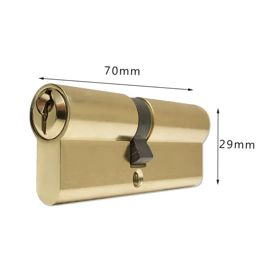 Stander Cylinder Door With Key Lock Cylinder AB Key Anti Theft Pure lock Handle Door Lock Interior Bedroom door Extended lock