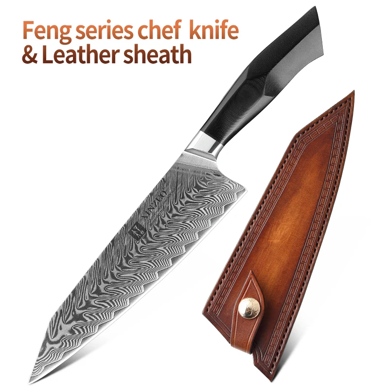 with Leather sheath