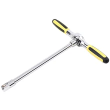 

1/2 Ratchet Wrench Hexagon Socket Wrench Labor-Saving T Type Torque Wrench Bike Tools Detachable Handle Spanner Hand Tool