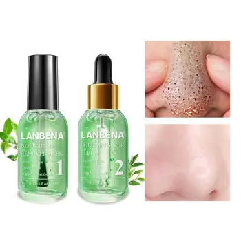 

LANBENA Face Serum Blackhead Remover Shrinking Pore Acne Treatment Deep Cleaning Smoothing Skin Care Firming Set