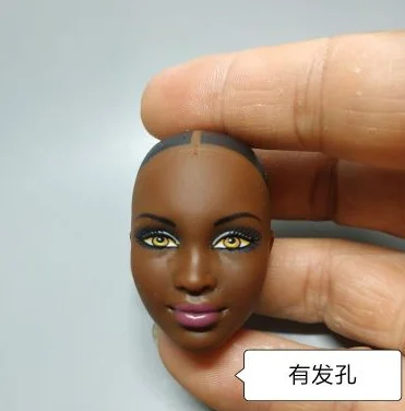 Новое поступление редкая Ограниченная Коллекция Принцесса Кукла игрушка голова черная принцесса кукла голова мальчик DIY игрушки принцесса 1/6 кукла голова