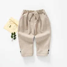 Бархатные зимние новые стильные милые детские штаны в японском и корейском стиле для девочек детские шерстяные повседневные штаны