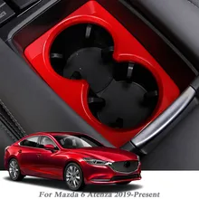 Автомобильный Стайлинг ABS хром для Mazda 6 Atenza-Н. В. Автомобильный внутренний держатель для стаканов с блестками, декоративная крышка, авто аксессуары