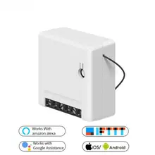 Sonoff мини умный переключатель, домашний WiFi DIY беспроводной умный переключатель управления для Alexa/Google Sonoff бренд