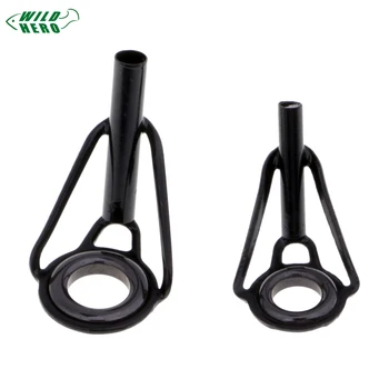 

Wildhero 40Pcs/lot Fishing Rod Guides Set Tips Repair Kit DIY Rod Building Eye Rings Guias de pesca Rod canne a peche guides