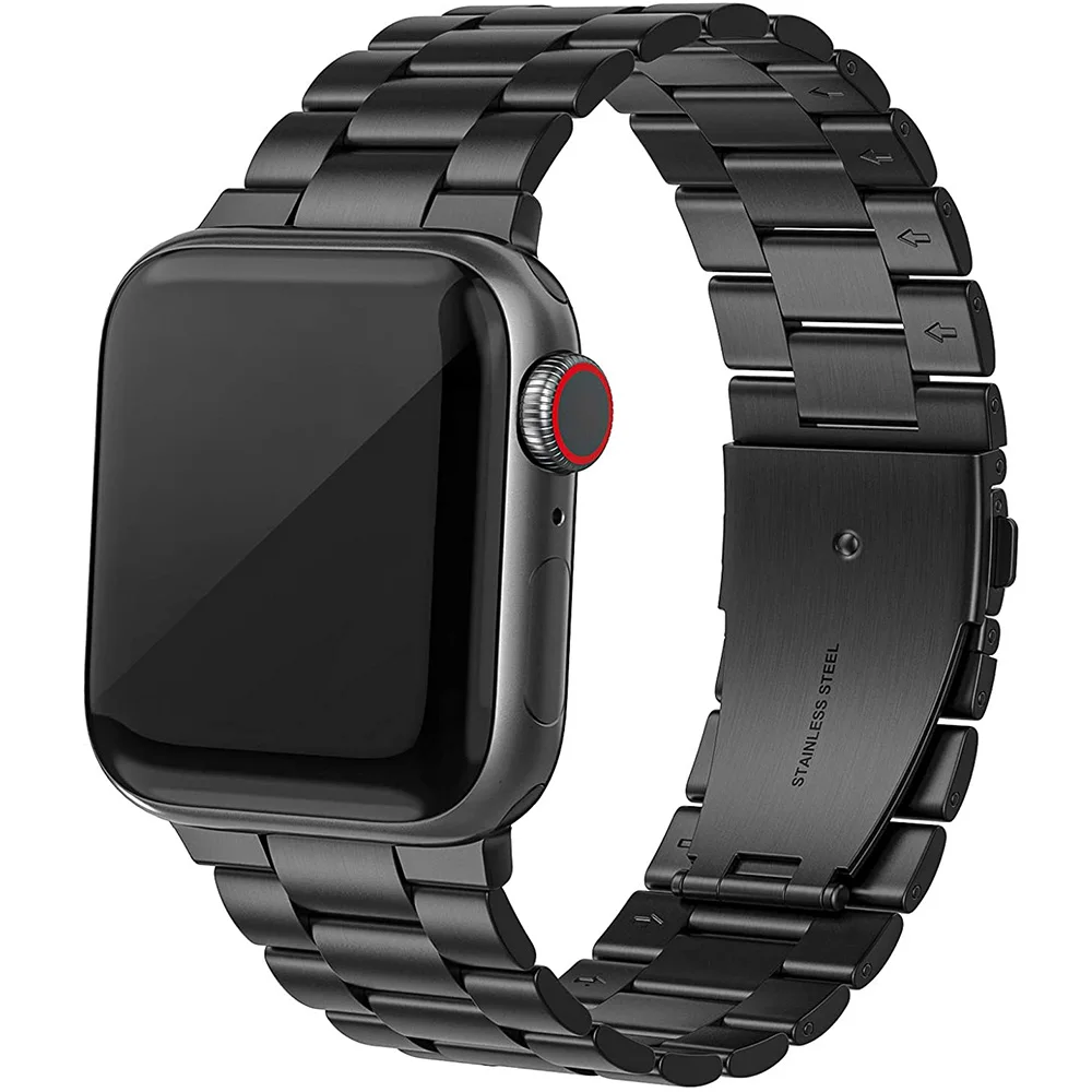 For Apple Watch band strap Series 7/6/5/4/3/2/1 40MM/44MM 41MM/45MM 38/42MM Stainless Steel Band Iwatch metal Replacement Strap For Apple Watch band strap Series 7/6/5/4/3/2/1 40MM/44MM 41MM/45MM 38/42MM Stainless Steel Band Iwatch metal Replacement Strap