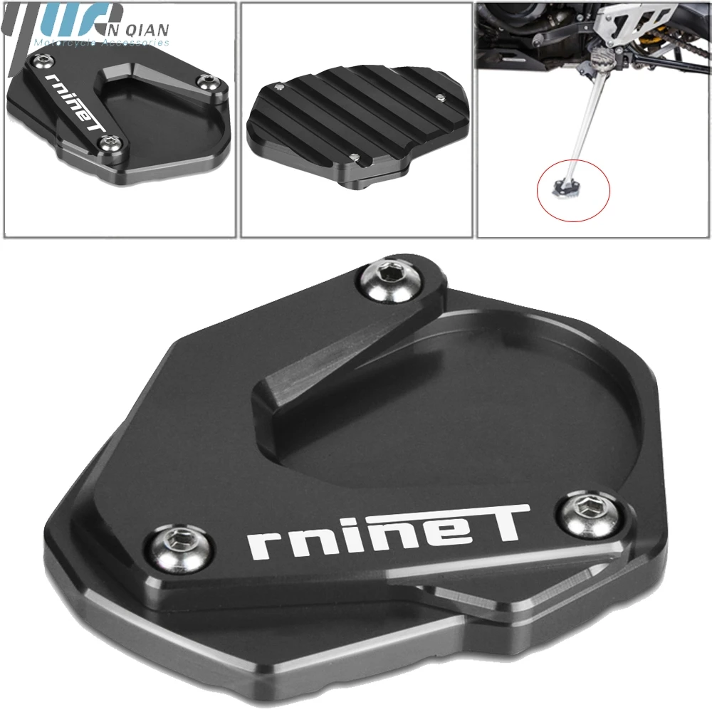 С логотипом R Nine T боковая подставка с ЧПУ удлинитель для BMW NineT RNINE 2014 2015 2016 Enlarg |