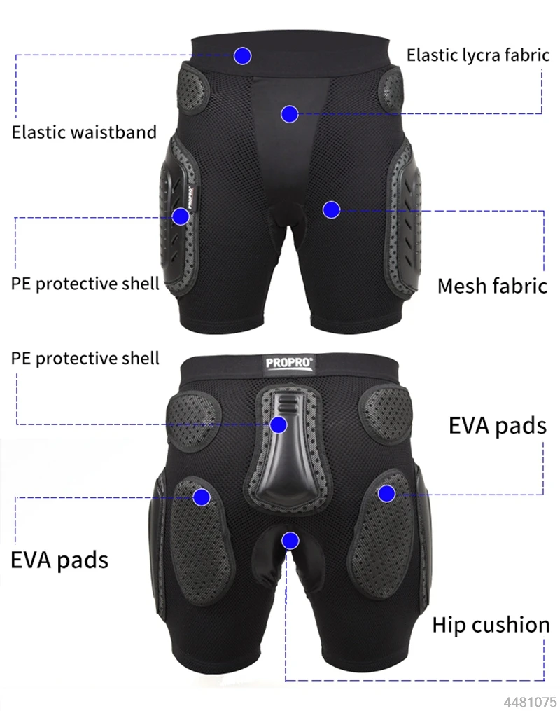 Защитные шорты для мотокросса PROPRO, защита для мотокросса, унисекс, EVA, скейтборд, сноуборд, лыжи, хип-хоп защитное снаряжение