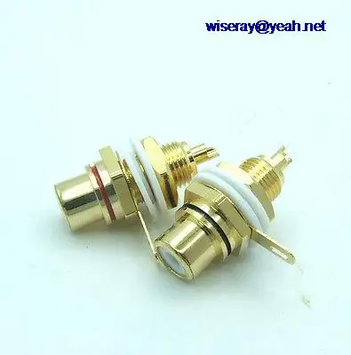 

DHL/EMS 100x High quality 24K Gilt RCA Panel socket for Audio Video CCTV Amplifier-A7