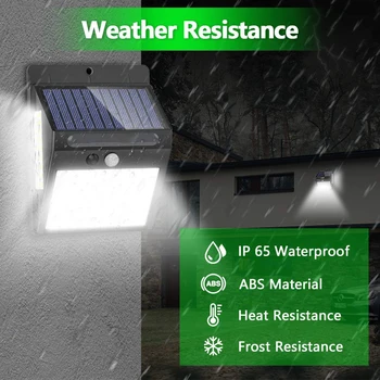 

100LEDs wide angle Solar Light Bulb Wall Light PIR Motion Sensor Waterproof Outdoor Lighting Garden Lamp Decoration Porch Light