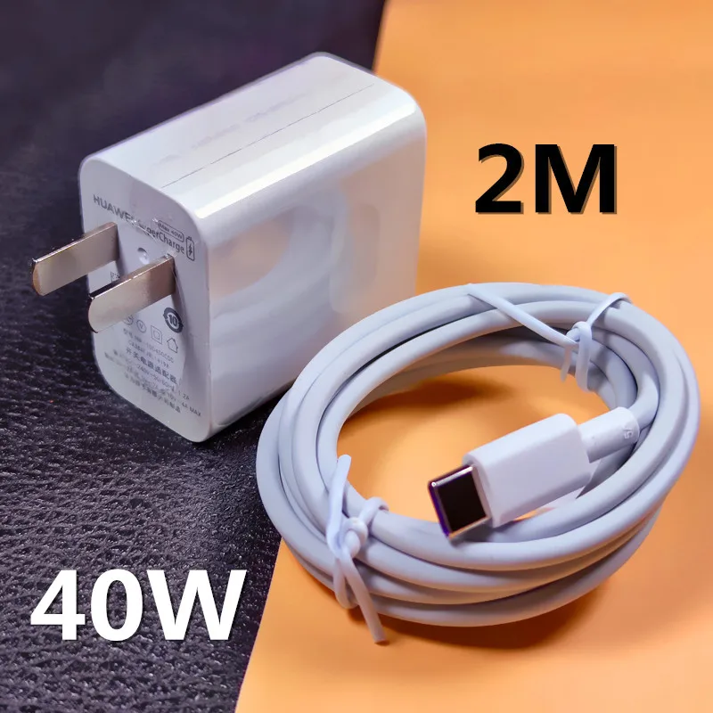 baseus 65w EU Huawei Original Charger 40W Fast Charger Adapter 5A Type C Cable For Honor 10 Magic P20 P30 pro p40 pro mate 30 quick charge 3.0 Chargers