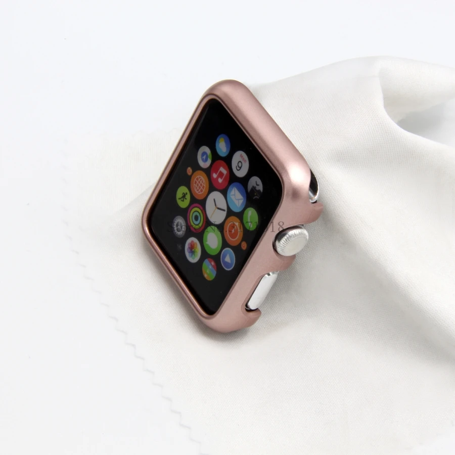 Роскошный Жесткий чехол из поликарбоната для Apple Watch 4 5 40 мм 44 серия 3 2 1 42 38