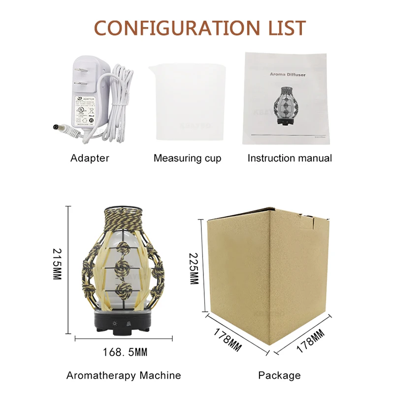 120ML Aromatherapy Essential Oil Diffuser Mini Ultrasonic Cool Mist Aroma Iron Hollow Air Humidifier For Home office
