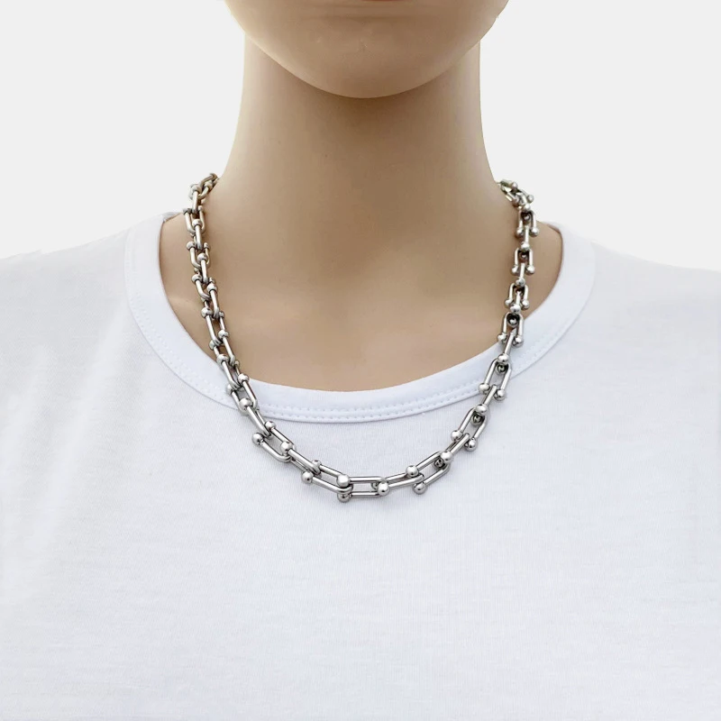 Fashion U-shaped Chain Necklace Simple Clavicle Chain Female Necklace Hot Sale - AliExpress