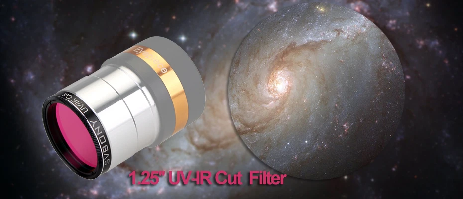 Câmera para Astronomia Svbony Filter Filtro - ir Corte Bloco Telescópio Óptica Infravermelho Ccd Monocular 10 Pces F9127 1.25 uv 2 High Quality Ferramenta