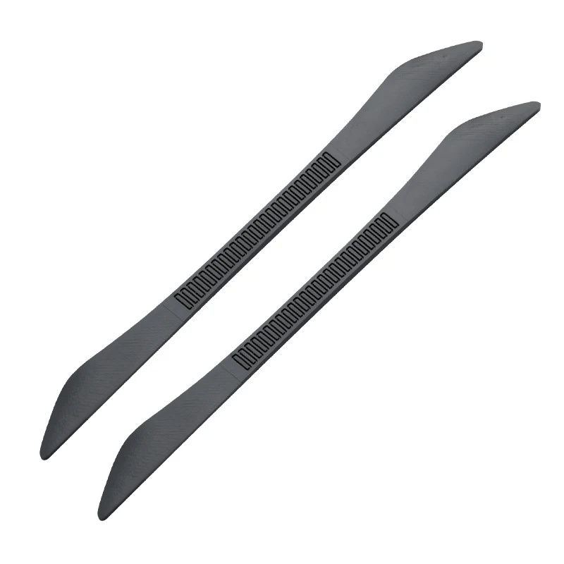 Black 2PCS Car Door Guard Edge Protector Anti-collision Strip Auto Rearview Mirror Protection Sticker Front Rear Bumper Rubber White Black - Цвет: Black 2PCS