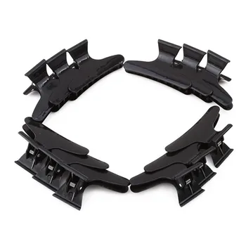 

12PCS/Set Partition Butterfly Clip Duckbill Clips Plastic Photo Studio Style Plate Hair Clips Cheap Useful Black Butterfly Clip
